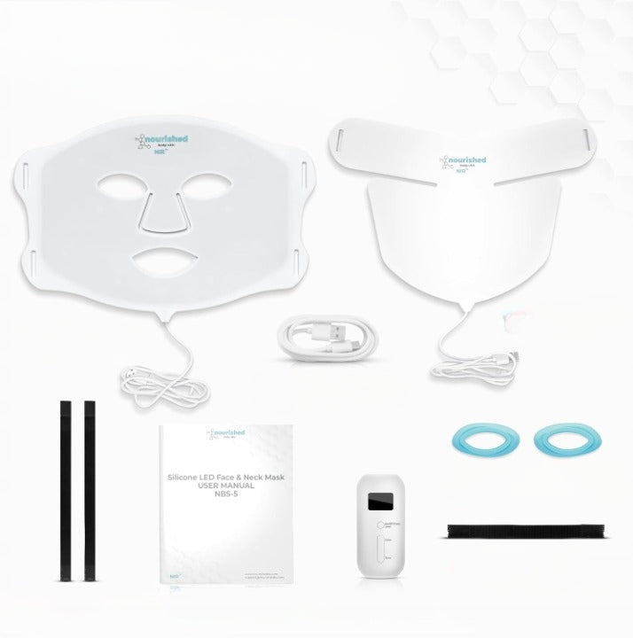 NOURISHED BODYSKIN LED FACE MASK SEWS LIGHT THERAPY 228Diod 7mode Brand no brand