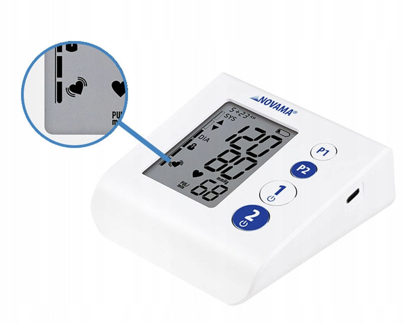 NOVAMA B SHOULDER ELECTRONIC BLOOD PRESSURE MONITOR ARRHYTHMIA VALIDATION ESH Packaging status original