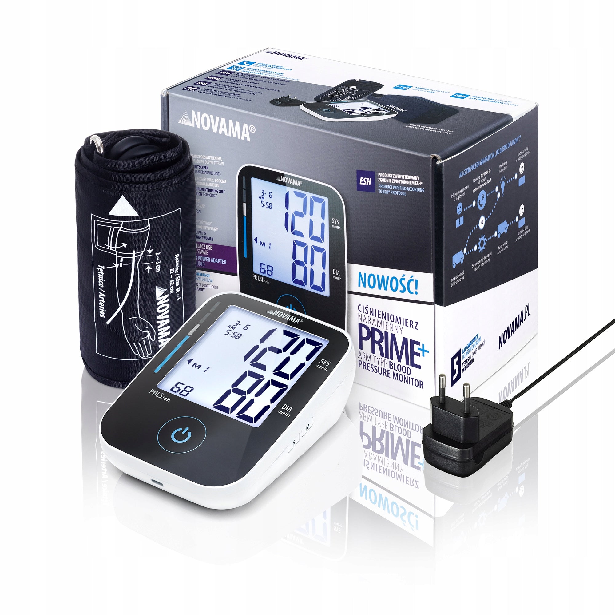 NOVAMA PRIME+ ARRHYTHMIA SHOULDER BLOOD PRESSURE MONITOR Medical device yes