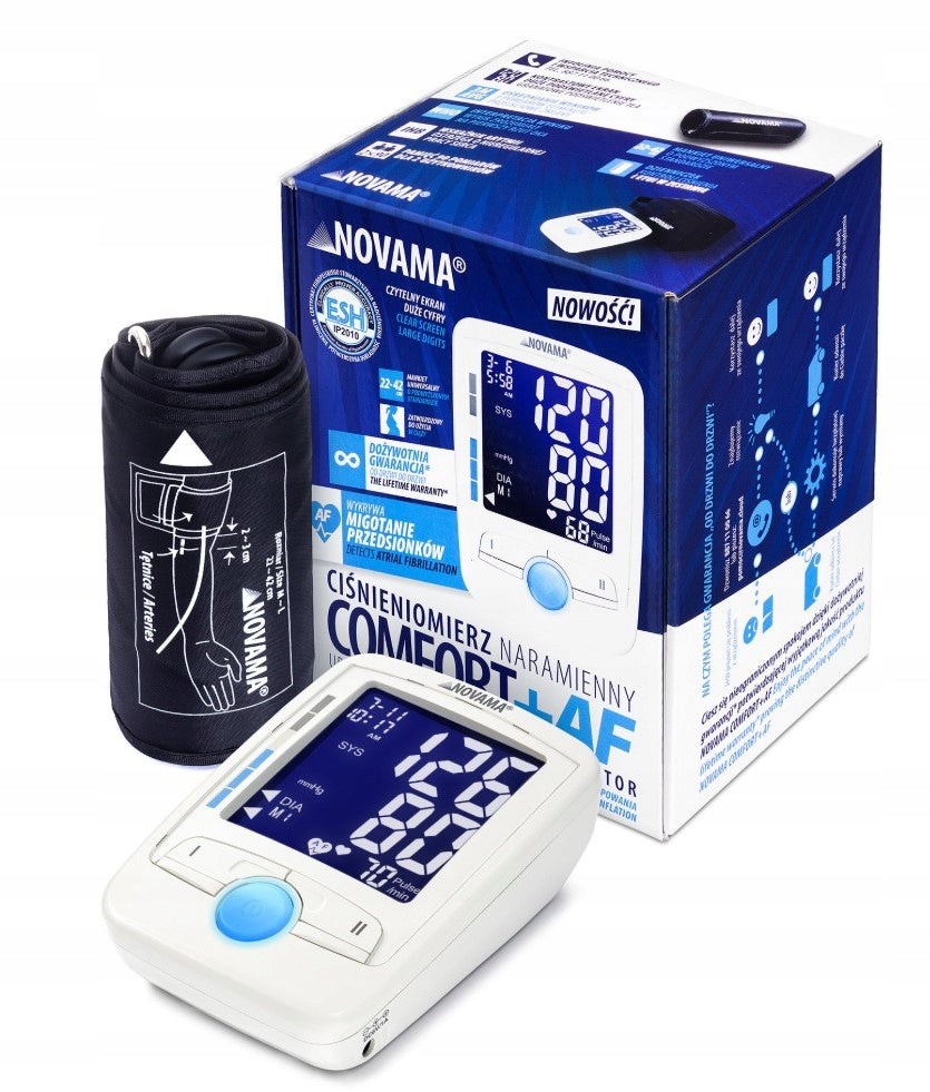 NOVAMA shoulder blood pressure monitor Comfort+AF 22-42 + thermometer FLEXO FREEBIE EAN (GTIN) 5901793640624