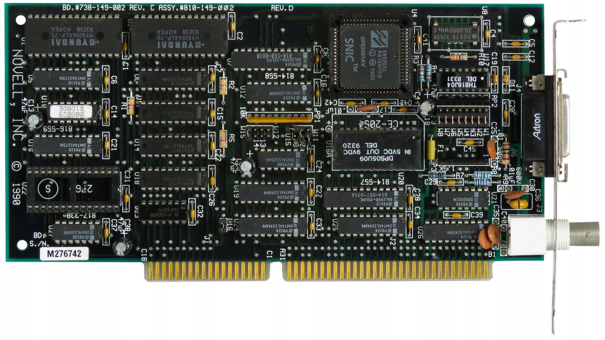 NOVELL INC 738-149-002 810-149-002 ISA Network Card
