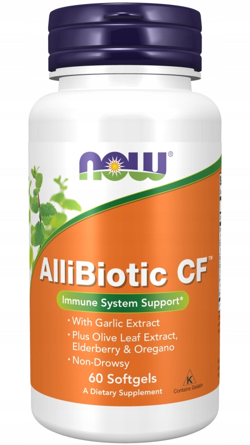 NOW AlliBiotic CF BLACK GARLIC FREE PREBIOTIC GUT RESISTANCE 60k