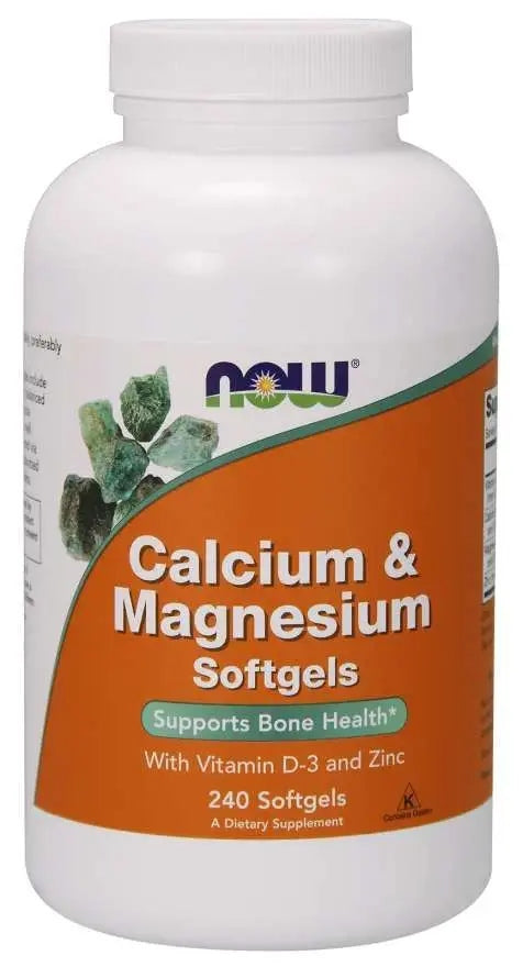 NOW Calcium & Magnesium CALCIUM and MAGNESIUM with VITAMIN D and ZINC BONE MUSCLES 240 Expiration date not specified