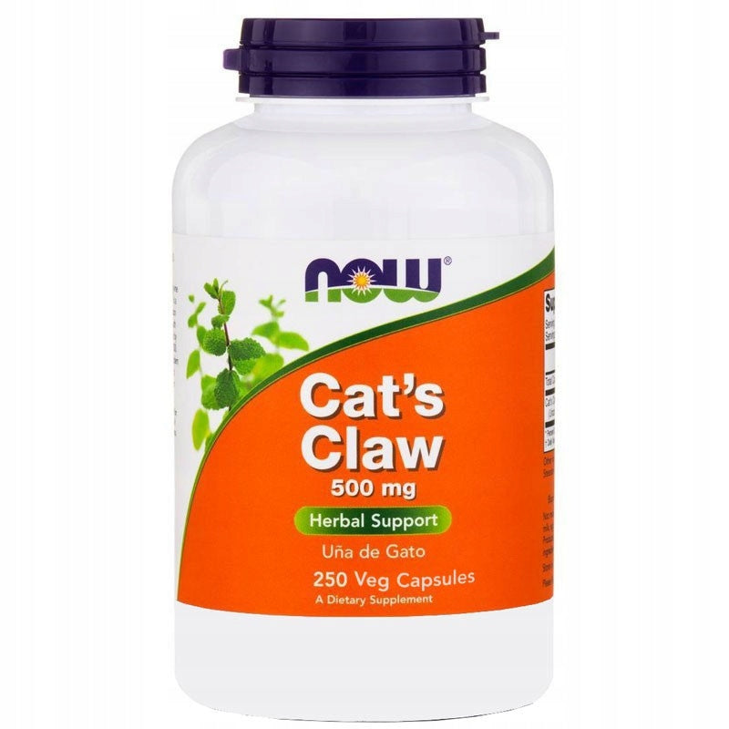 NOW Cat's Claw 500mg 250vegcaps CAT'S CLAW RESISTANCE FLUFFY