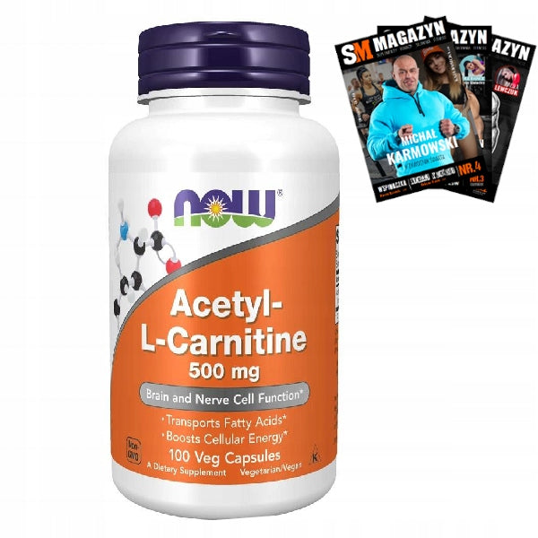 NOW FOODS ACETYL L-CARNITINE 500mg 100 vkaps