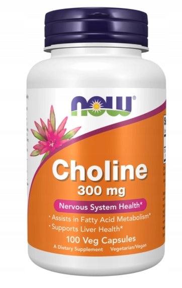 NOW FOODS Choline 300mg 100k – Choline Liver Brain