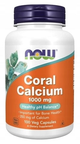 NOW FOODS Coral Calcium 1000 mg calcium 100 capsules
