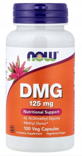 NOW FOODS DMG 125mg 100 Vegan Capsules Genuine Only from USA