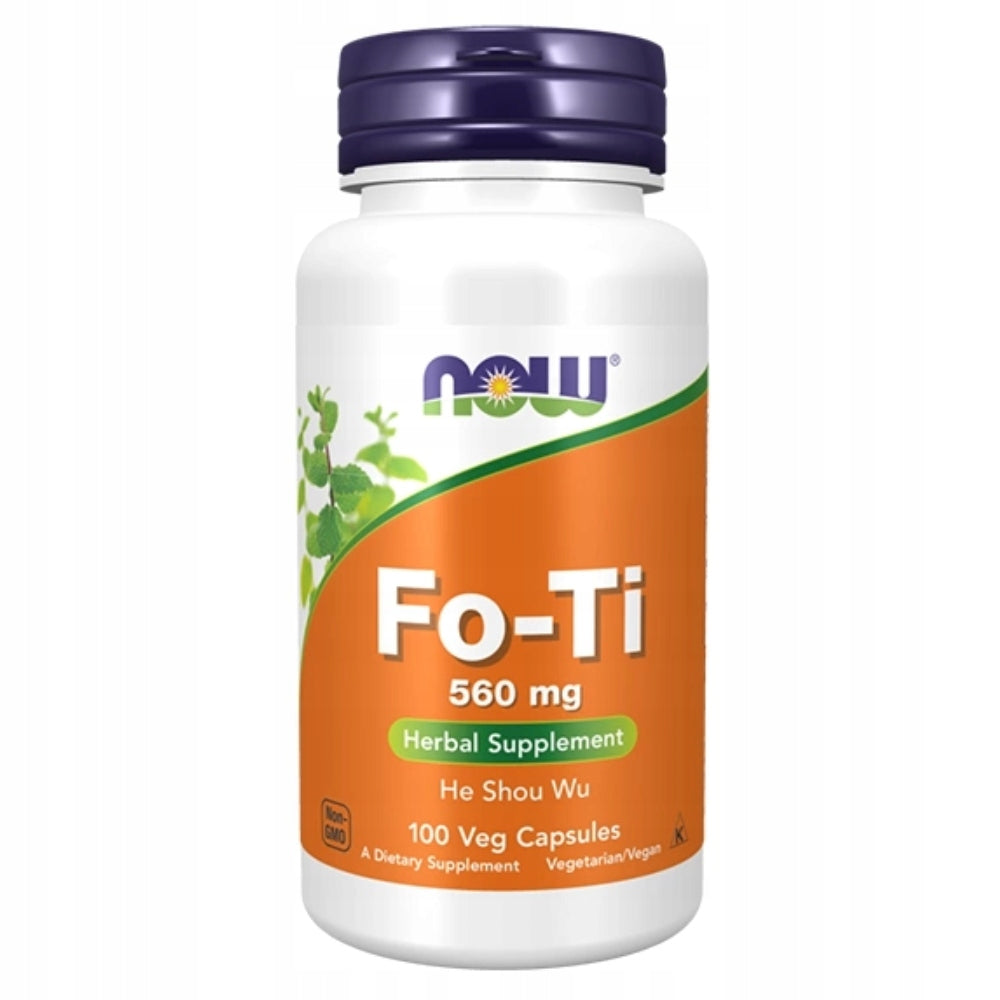 NOW FOODS FO-TI KNOTWEED MULTIFLOWER 560MG 100 VKAPS HAIR SKIN CONDITION Manufacturer code 24511