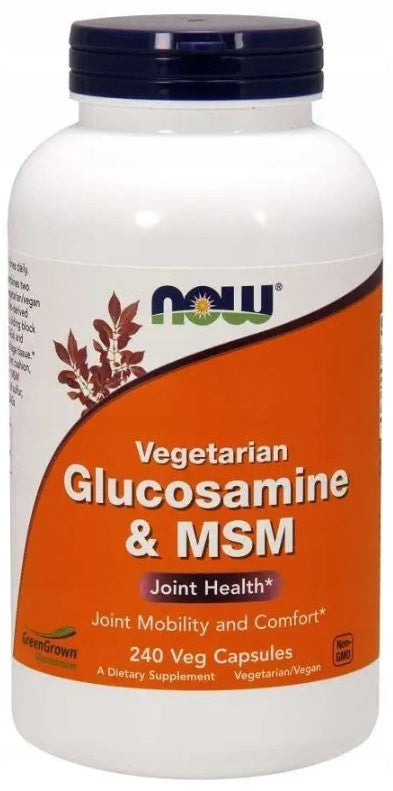 NOW FOODS Glucosamine + vegetarian MSM 240 capsules