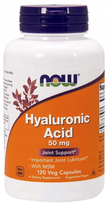 NOW FOODS Hyaluronic Acid 50 mg HYALURONIC ACID 120 capsules