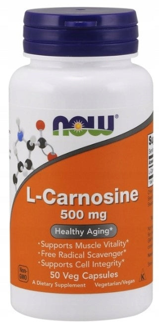 NOW FOODS L-Carnosine 500 mg joints regeneration 50 capsules