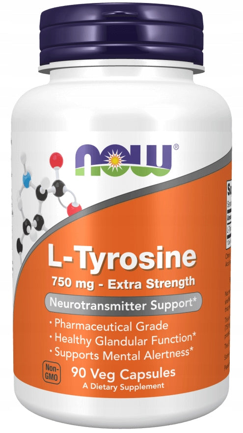 NOW FOODS L-Tyrosine 750 mg (90 caps.)