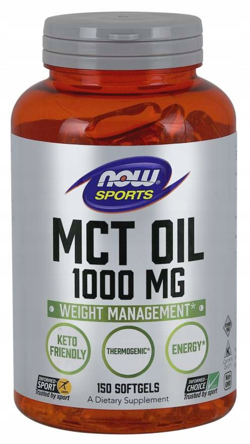 NOW FOODS MCT OIL 1000mg OIL CAPRYLIC ACID ENERGY 150k