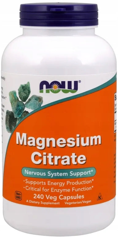 NOW FOODS Magnesium Citrate 400 mg SHRINKAGE 240 capsules