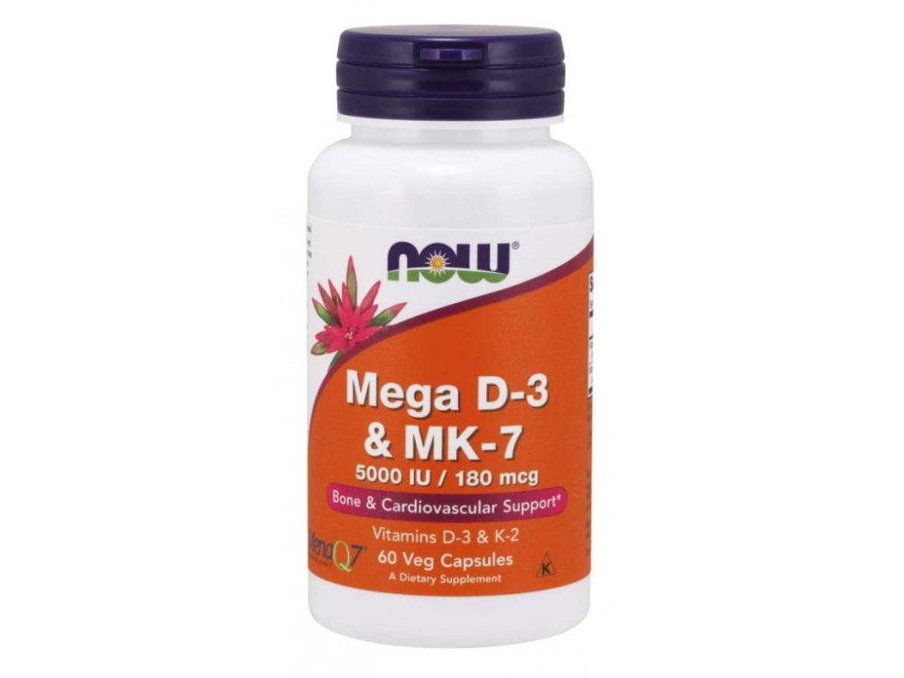 NOW FOODS Mega D3 & MK-7 (60 caps.) Brand Now foods