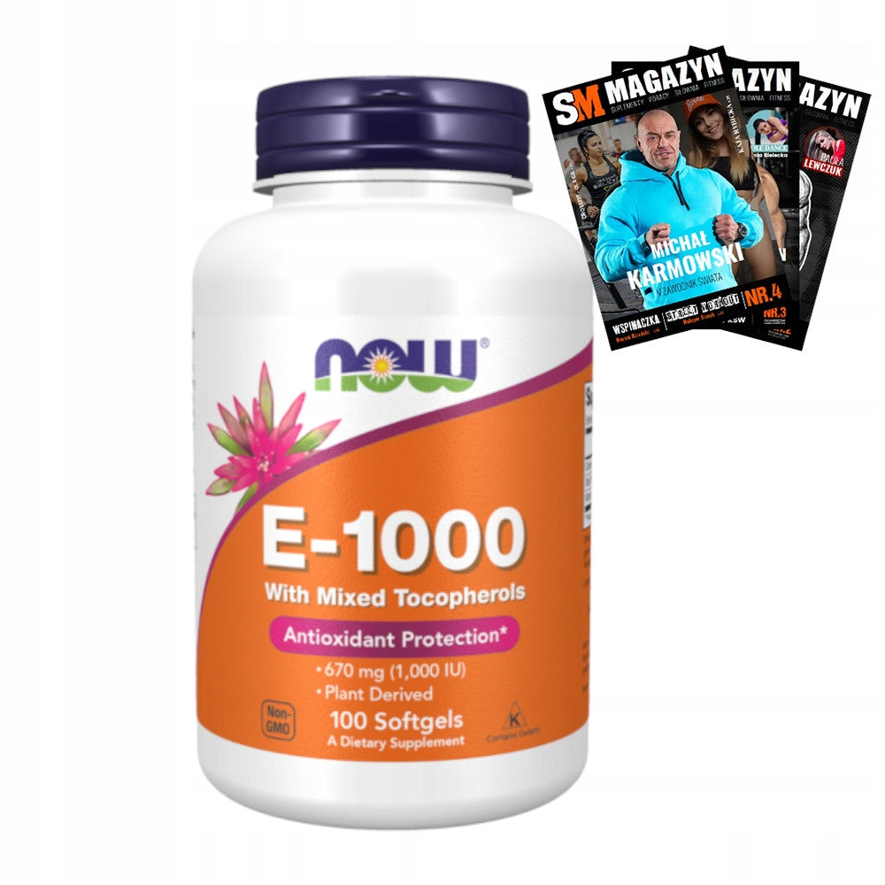 NOW FOODS VITAMIN E ANTIOXIDANT YOUNG APPEARANCE 1000IU 100k