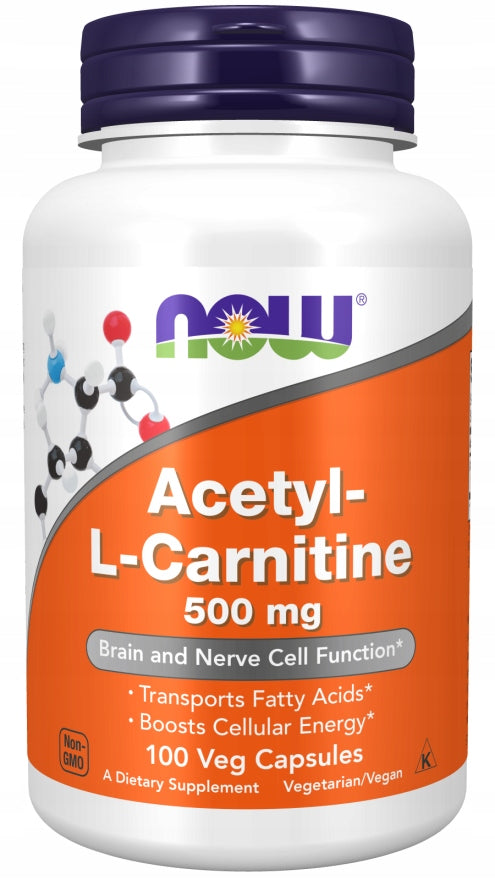 NOW Foods ACETYL L-CARNITINE ALC 500mg ALCAR CARNITINE SLIMMING 100caps
