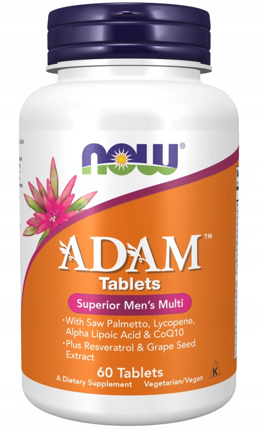 NOW Foods ADAM Multi Vitamins and Minerals for Men USA Vitality 60tab
