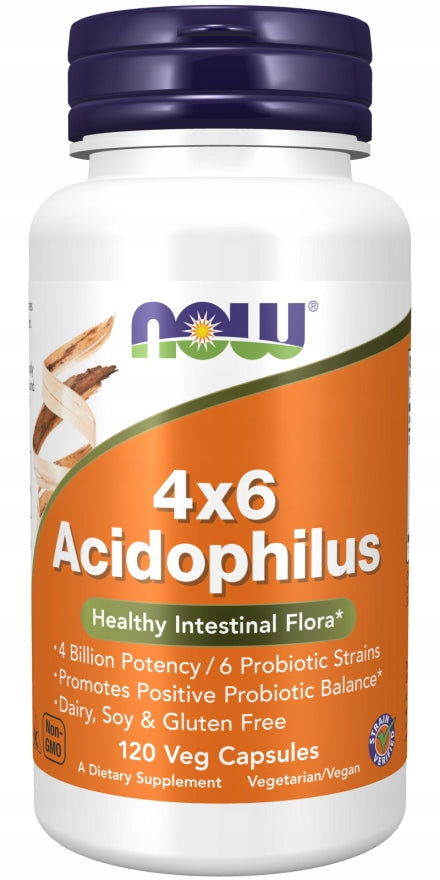 NOW Foods Acidophilus 4X6 PROBIOTIC VEGE 120cap