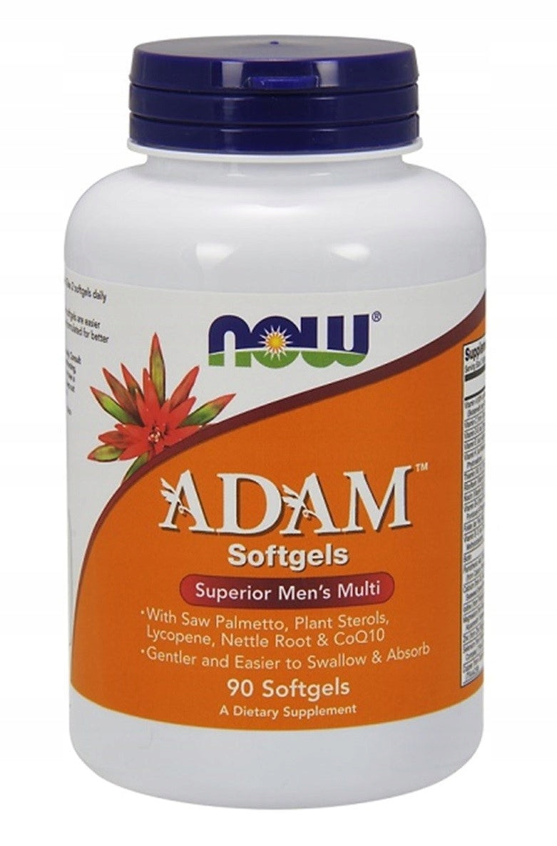 NOW Foods Adam Men's Multivitamin for Men Vitamin Minerals 90 SGELS Brand Now foods