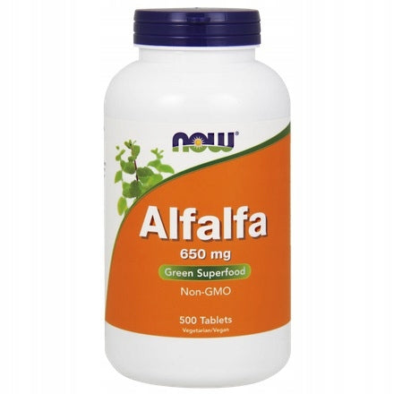 NOW Foods Alfalfa 650mg ALFALFA pH SUPERFOOD METABOLISM 500tab EAN (GTIN) 733739026224