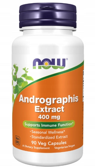 NOW Foods Andrographis Extract 400mg VEGE RESISTANCE 90caps Brand Now foods