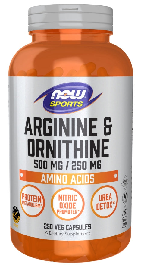 NOW Foods Arginine & Ornithine 250 capsules