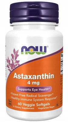 NOW Foods Astaxanthin 4mg ORGANIC ASTAXANTHIN VISION 60caps EAN (GTIN) 733739032515