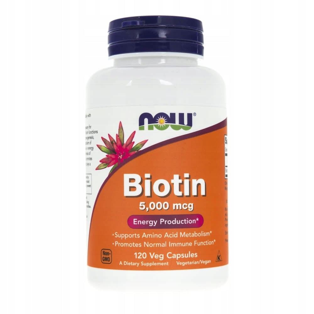 NOW Foods Biotin Healthy Hair 5mg 120 vegekaps Manufacturer code 733739004741