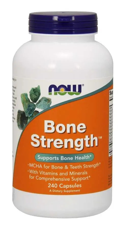 NOW Foods Bone Strength Complex for Bones 240 capsules Packaging status original