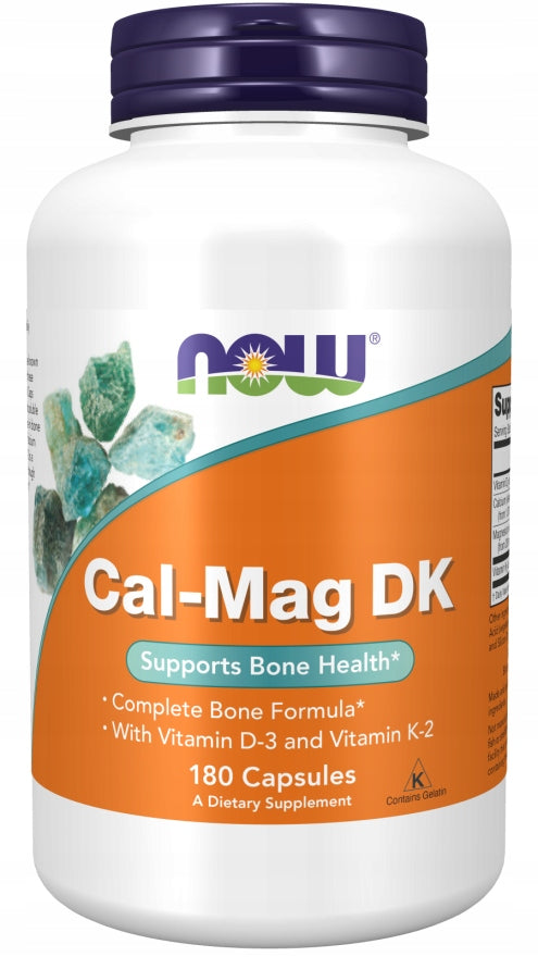 NOW Foods CAL-MAG DK CALCIUM MAGNESIUM VITAMIN D3 K2 BONES MUSCLES 180k