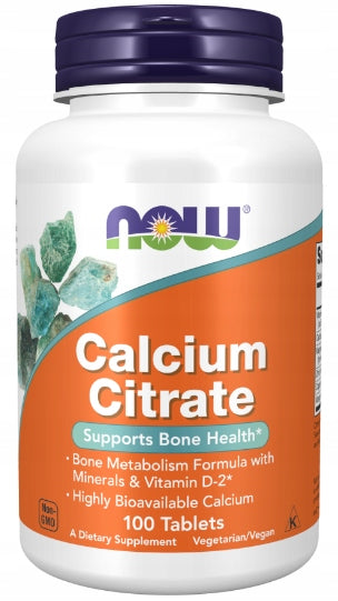 NOW Foods Calcium Citrate 300mg Minerals Wit.D 100tab EAN (GTIN) 733739012302