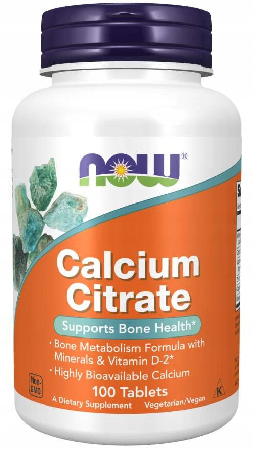 NOW Foods Calcium Citrate 300mg Minerals Wit.D 100tab