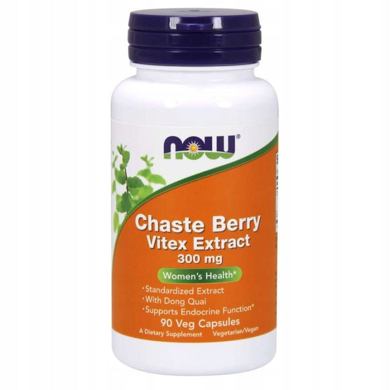 NOW Foods Chaste Berry Vitex 300mg PMS IMMACULATE VEGE 90caps Manufacturer code 733739047731