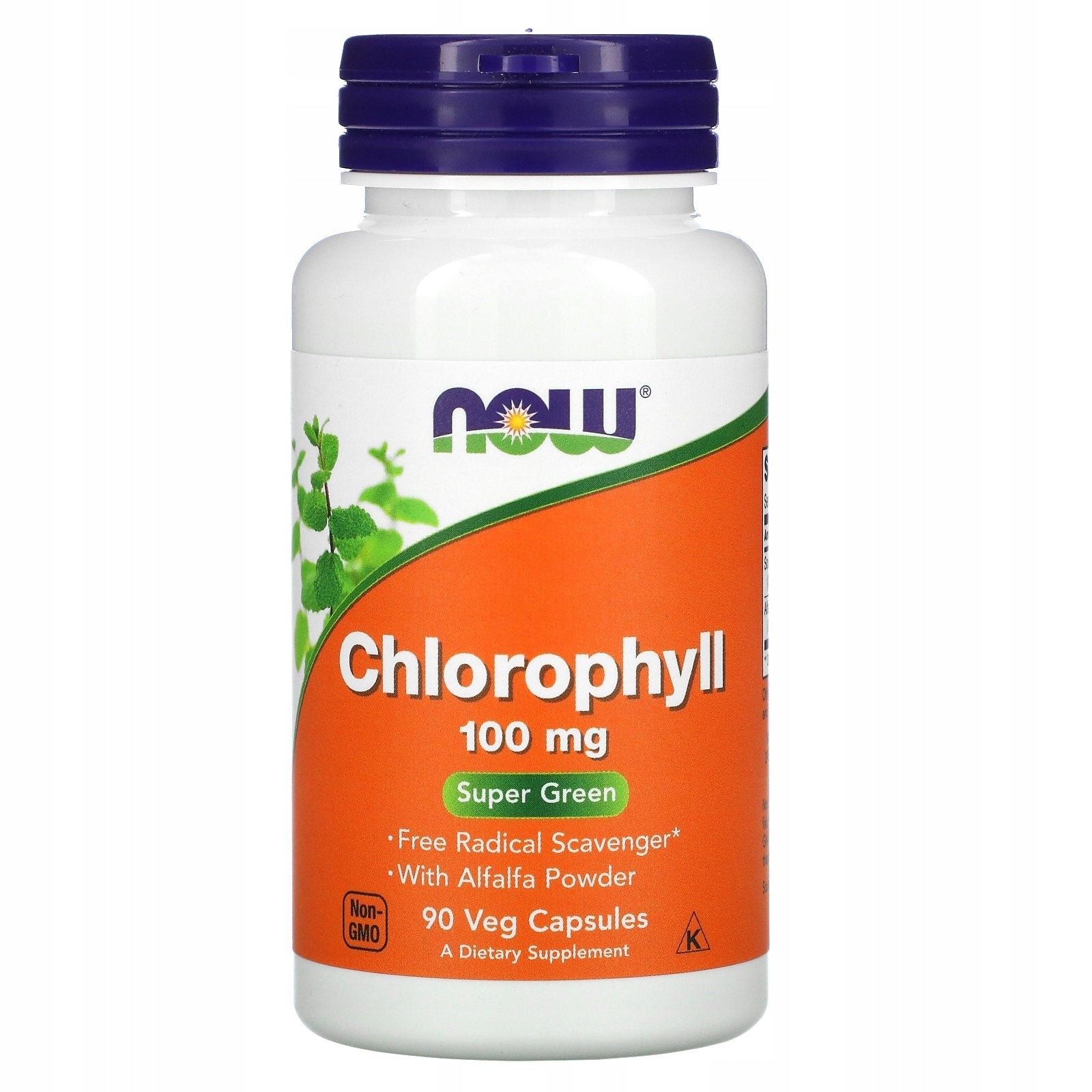 NOW Foods Chlorophyll 100 mg CHLOROPHYLL WITH ALFALFA CLEANSING DETOX 90caps EAN (GTIN) 733739026453