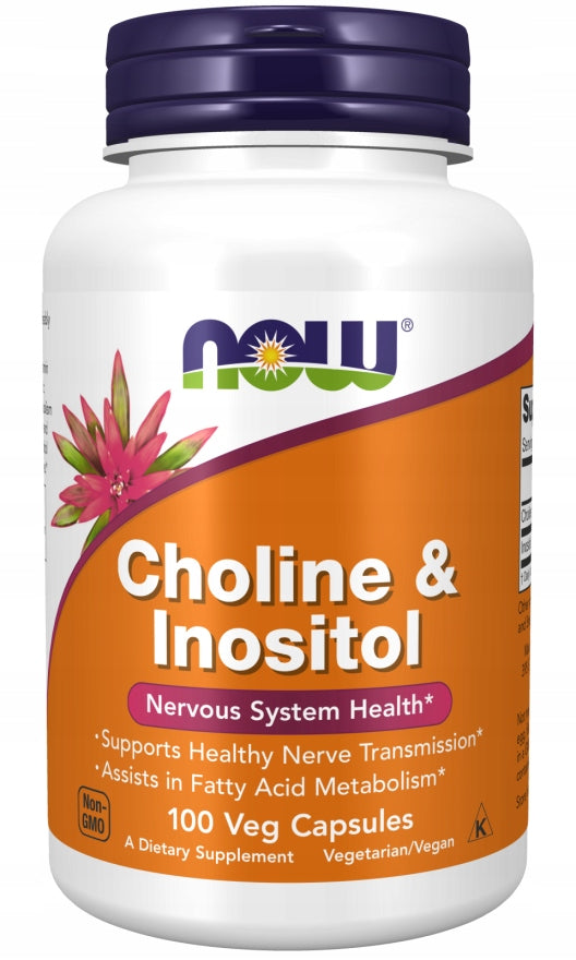 NOW Foods Choline and Inositol 500mg CHOLINE INOSITOL LIVER 100caps
