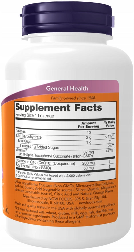 NOW Foods CoQ10 200mg Lecithin Vitamin E Coenzyme Q10 ANTIOXIDANT HEART 90k Brand Now foods