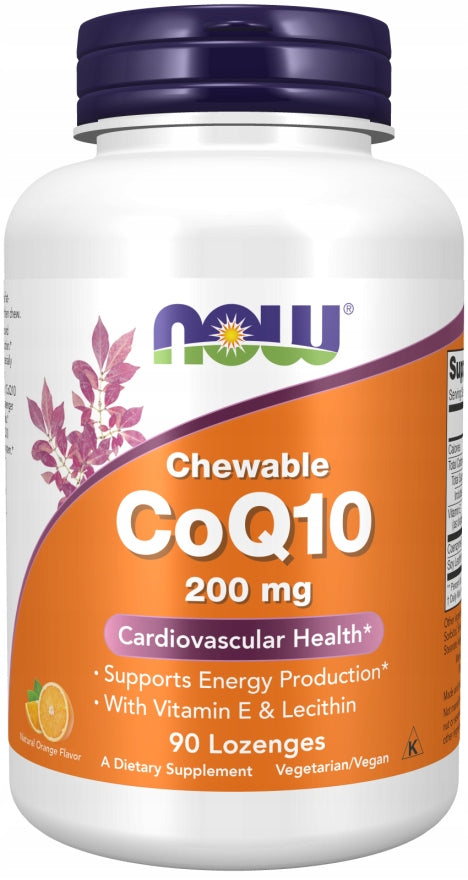 NOW Foods CoQ10 200mg Lecithin Vitamin E Coenzyme Q10 ANTIOXIDANT HEART 90k