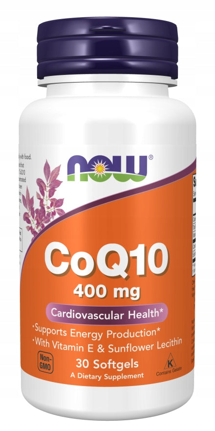 NOW Foods CoQ10 400 mg 30 softgels CoQ10