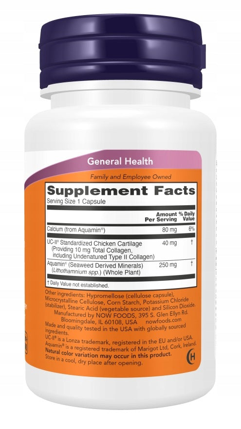 NOW Foods Collagen Type 2 UC-II 40mg 120 capsules for joints Muscle Bones Manufacturer code 3136