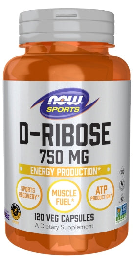 NOW Foods D-Ribose 750mg FISH MUSCLE ENDURANCE 120 EAN (GTIN) 733739021458