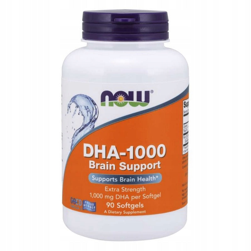 NOW Foods DHA 1000mg OMEGA-3 HIGH DOSE! BRAIN WORK 90caps Manufacturer code NOW1614