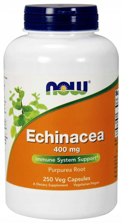 NOW Foods Echinacea 400mg PURPLE ECHINACEA IMMUNITY VEGE 250caps Manufacturer code 733739046628