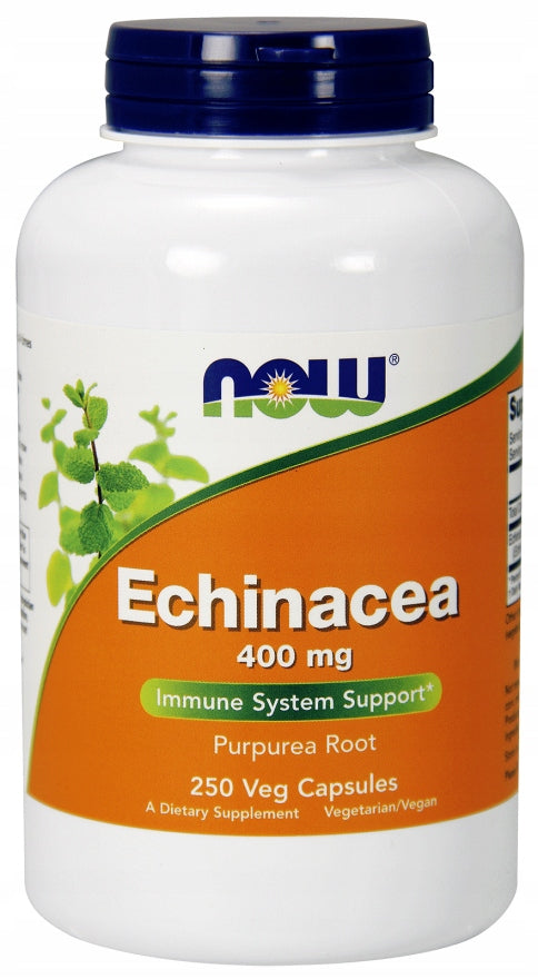 NOW Foods Echinacea 400mg PURPLE ECHINACEA IMMUNITY VEGE 250caps