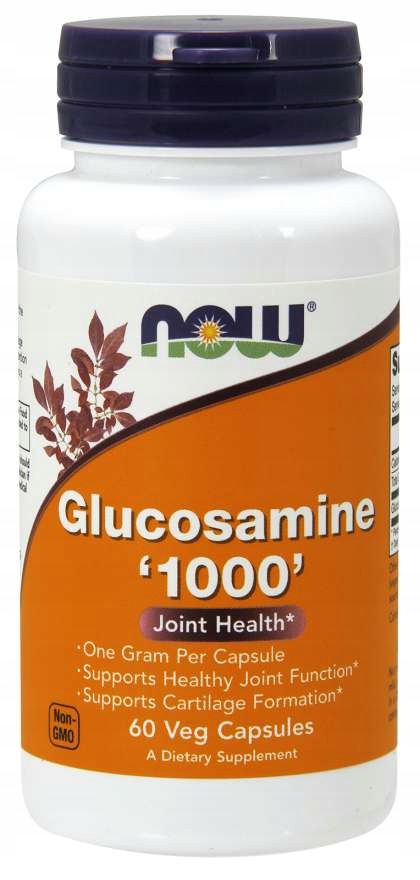 NOW Foods Glucosamine 1000mg Glucosamine Healthy Joints and Cartilage 60 vcaps