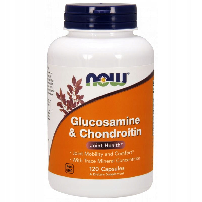 NOW Foods Glucosamine Chondroitin 120 kaps. joints knee cartilage pain Brand Now foods