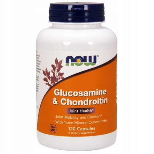 NOW Foods Glucosamine Chondroitin 120 kaps. joints knee cartilage pain