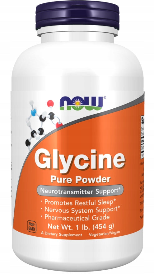 NOW Foods Glycine GLYCINE REGENERATION ENERGY PURE POWDER 454g