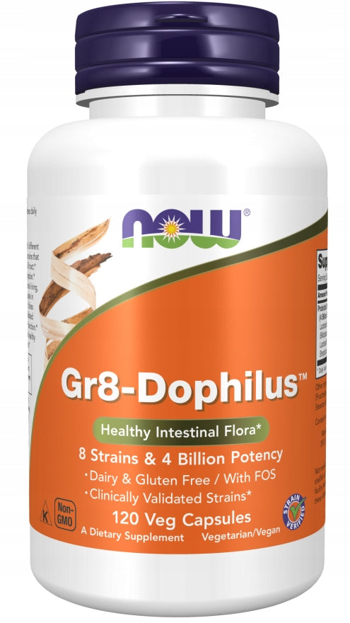 NOW Foods Gr8-Dophilus 120 capsules PROBIOTIC